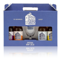 Graansilo geschenkverpakking 4 bier 1 glas - Biercadeau met glas