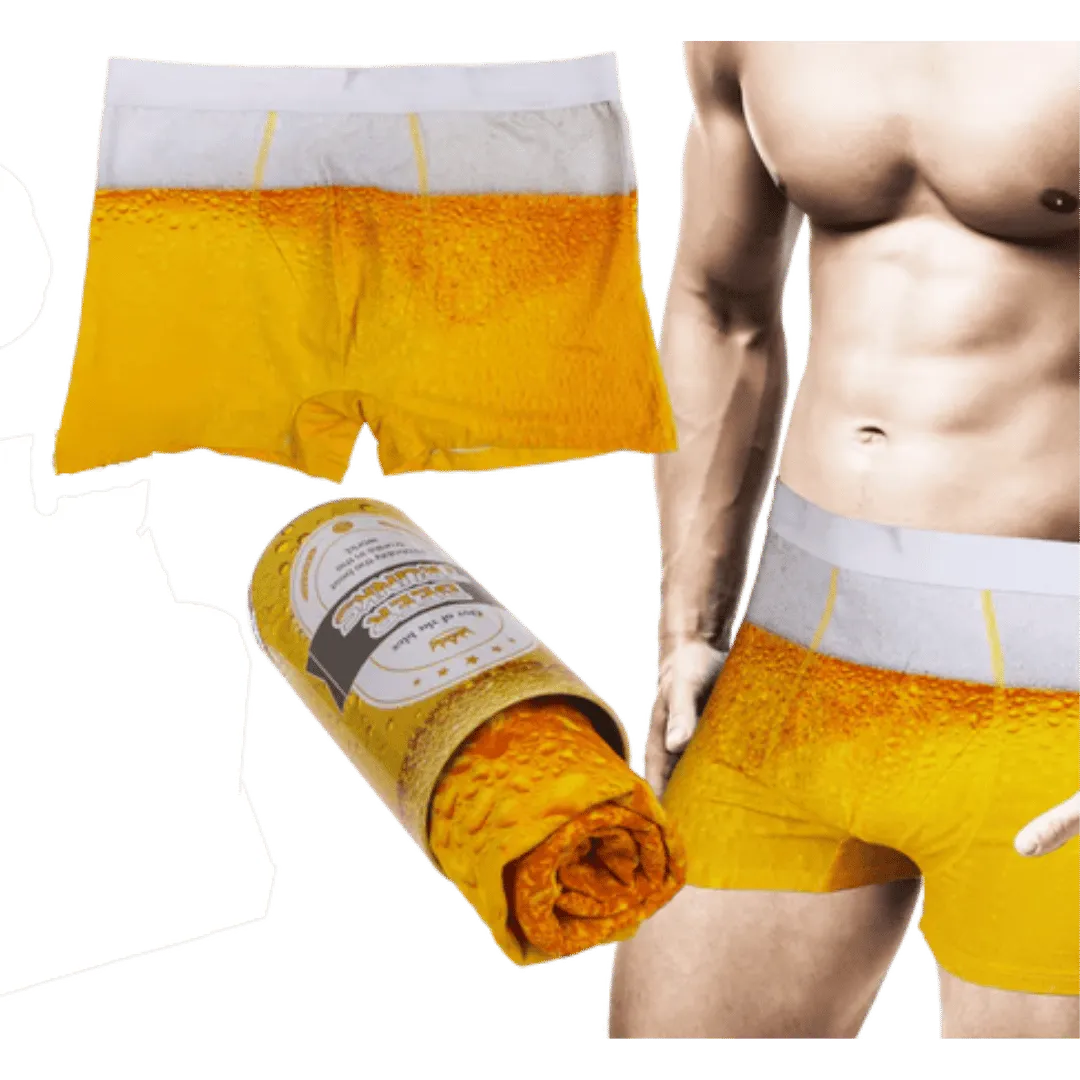 Bier Boxershort in Blik - Cadeauverpakking (M/L/XL) - Het perfecte biercadeau voor de mancave
