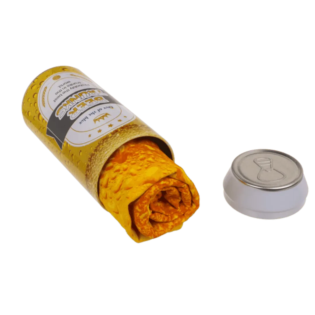 Detail van Bier Boxershort in Blik - Cadeauverpakking (M/L/XL) - Cadeautip voor bierliefhebbers