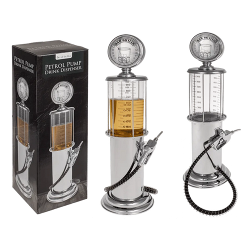 Detail van Drank Dispenser 'Benzinepomp' - Retro Tap (900ml) - Cadeautip voor bierliefhebbers