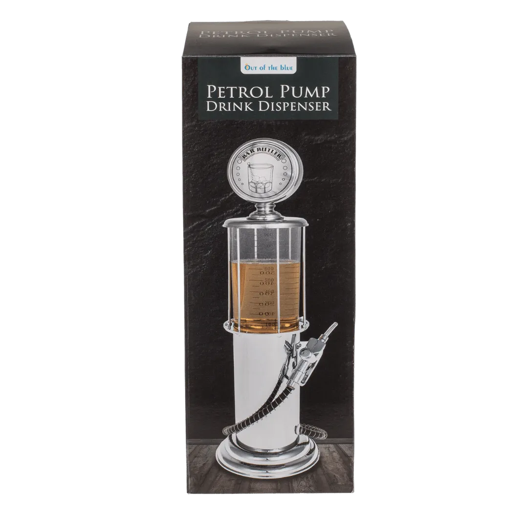 Detail van Drank Dispenser 'Benzinepomp' - Retro Tap (900ml) - Cadeautip voor bierliefhebbers
