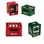 Detail van Bierkrat Flesopener met Magneet - Geel/Rood - Cadeautip voor bierliefhebbers
