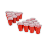 Detail van Beer Pong Hexagon - Drankspel Set met Zeshoekige Bekers - Cadeautip voor bierliefhebbers