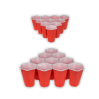 Detail van Beer Pong Hexagon - Drankspel Set met Zeshoekige Bekers - Cadeautip voor bierliefhebbers