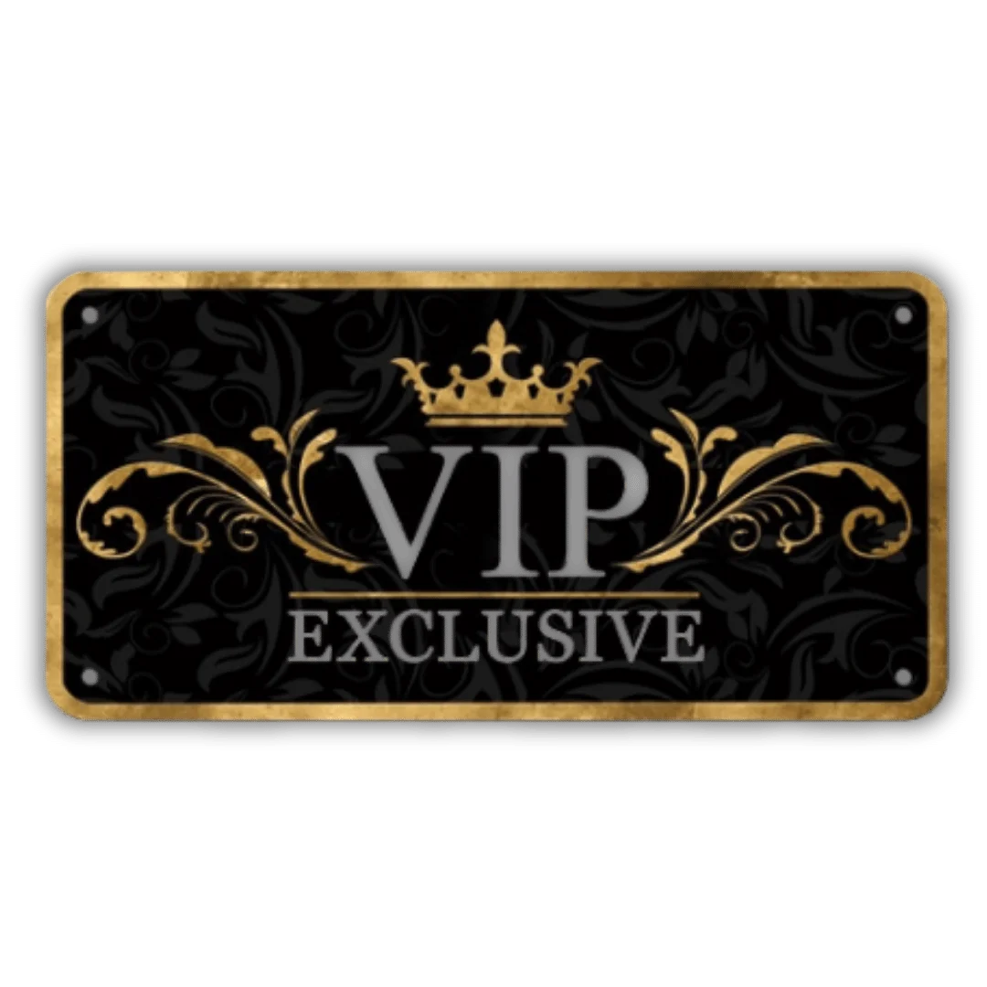 Hanging Sign 'VIP Exclusive' - Bordje met koord - Het perfecte biercadeau voor de mancave