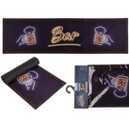 Detail van Bar Runner / Barmat 'Beer' (89x25cm) - Cadeautip voor bierliefhebbers