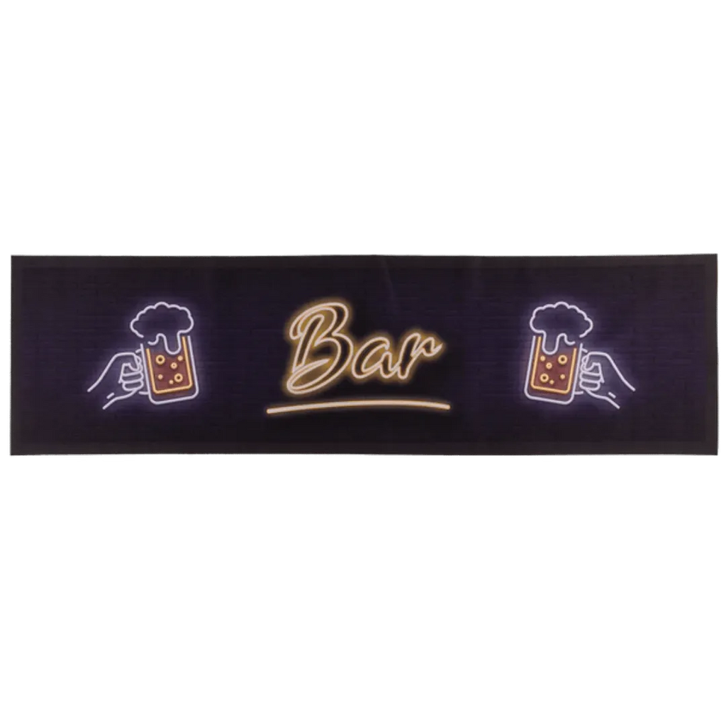 Bar Runner / Barmat 'Beer' (89x25cm) - Het perfecte biercadeau voor de mancave
