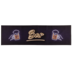 Bar Runner / Barmat 'Beer' (89x25cm) - Het perfecte biercadeau voor de mancave