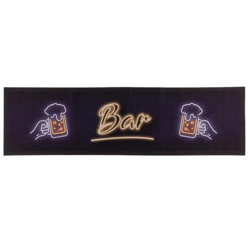 Bar Runner / Barmat 'Beer' (89x25cm) - Het perfecte biercadeau voor de mancave