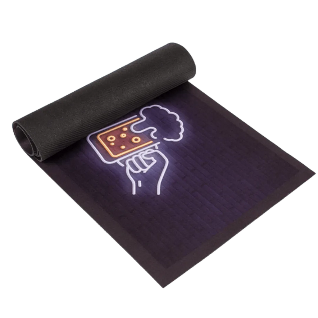 Detail van Bar Runner / Barmat 'Beer' (89x25cm) - Cadeautip voor bierliefhebbers