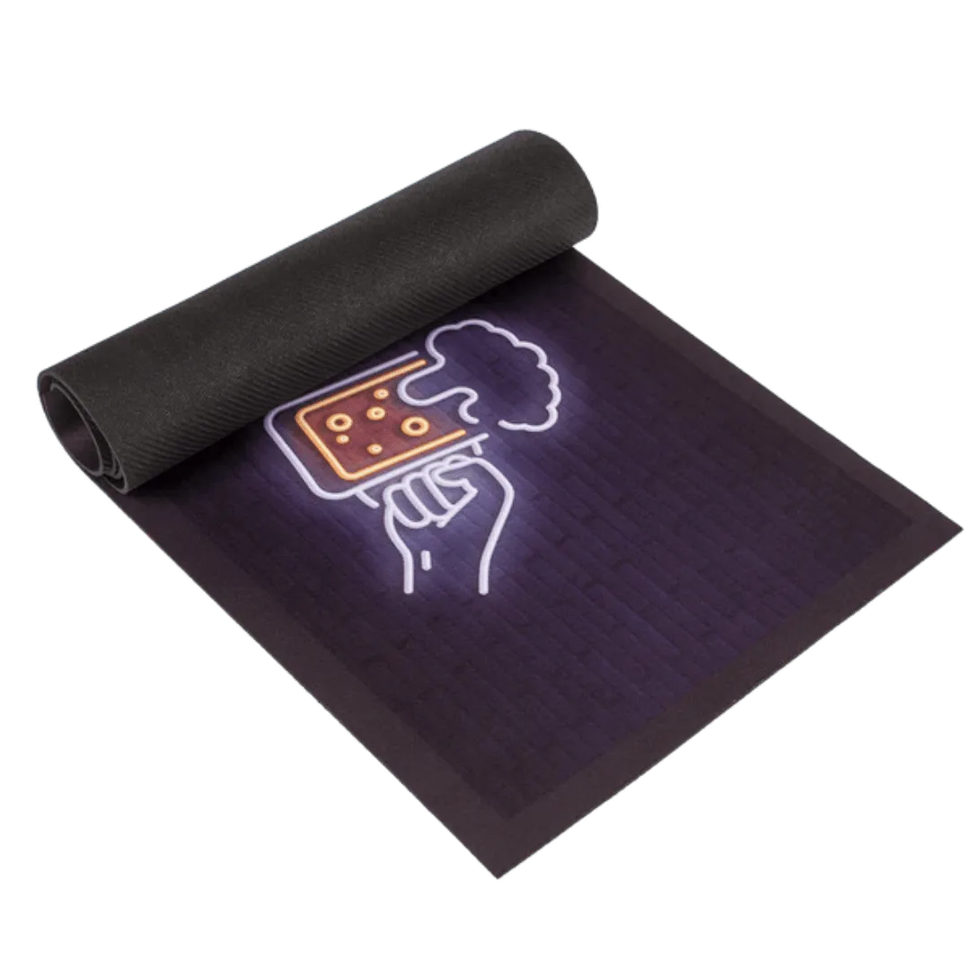 Detail van Bar Runner / Barmat 'Beer' (89x25cm) - Cadeautip voor bierliefhebbers