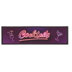 Bar Runner / Barmat 'Cocktails' (89x25cm) - Het perfecte biercadeau voor de mancave