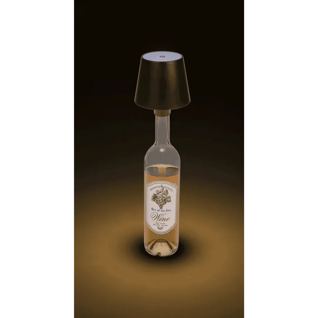 Detail van LED Flesverlichting - Maak van je lege fles een lamp (Zwart) - Cadeautip voor bierliefhebbers