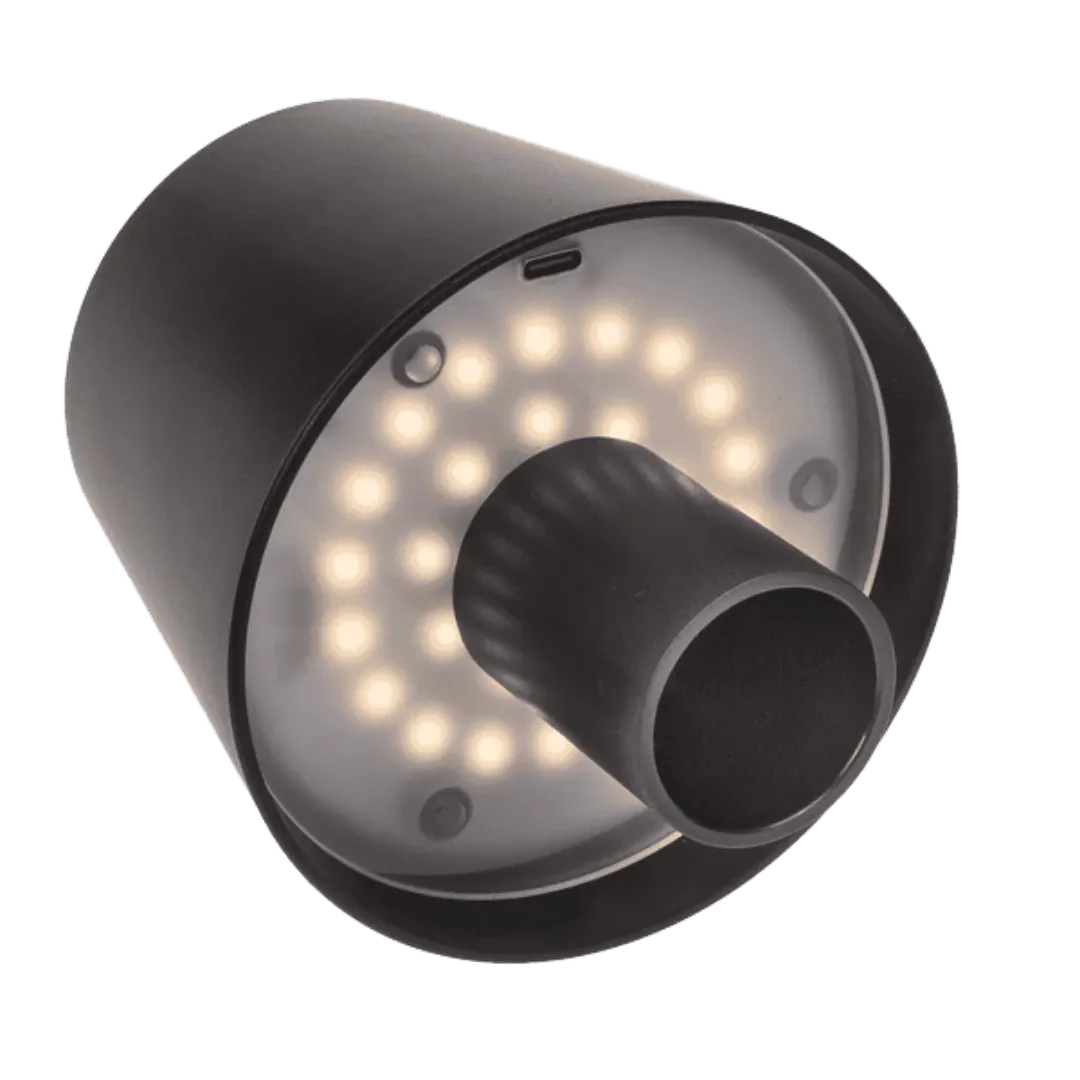 Detail van LED Flesverlichting - Maak van je lege fles een lamp (Zwart) - Cadeautip voor bierliefhebbers