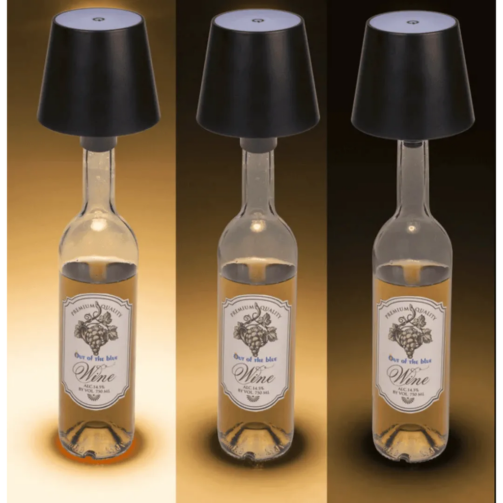 Detail van LED Flesverlichting - Maak van je lege fles een lamp (Zwart) - Cadeautip voor bierliefhebbers