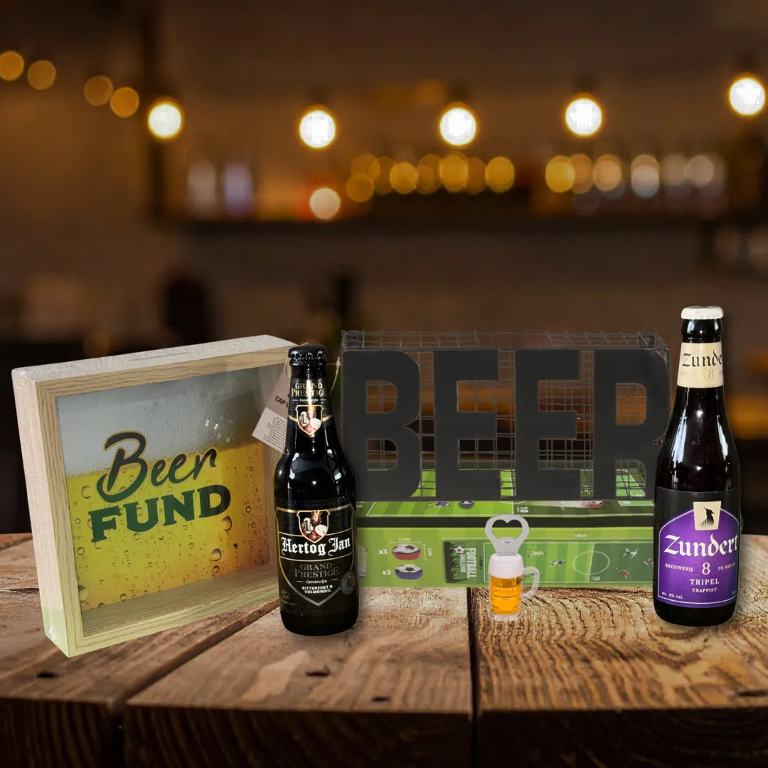 Bierpakket 'Mancave Borrel' - Bierdop verzamelaar Cadeau