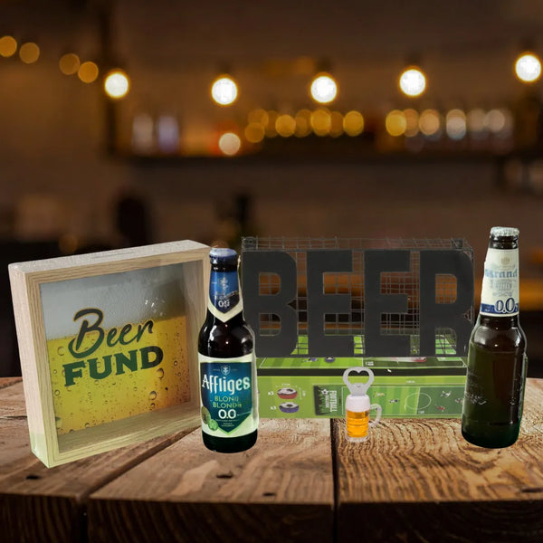 Bierpakket 'Mancave Borrel' - Bierdop verzamelaar Cadeau
