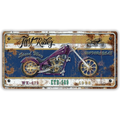 Metalen Wandbord 'Fast Rider' - Vintage Garage Decoratie (40x20cm) - Het perfecte biercadeau voor de mancave