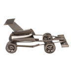 Detail van Wijn- of Bierhouder 'Raceauto' - Metaal - Cadeautip voor bierliefhebbers