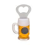 Detail van Flesopener 'Bierglas' met Magneet - Cadeautip voor bierliefhebbers