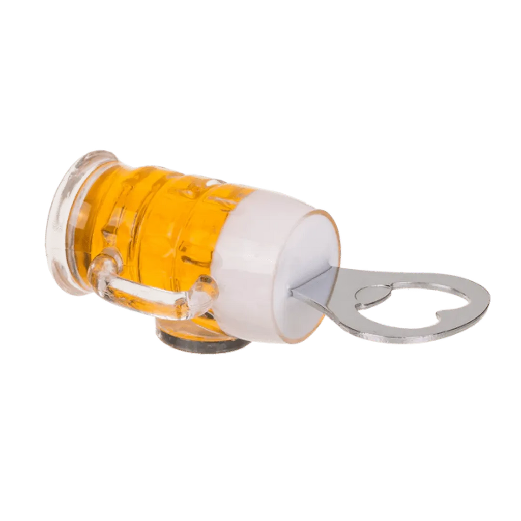 Detail van Flesopener 'Bierglas' met Magneet - Cadeautip voor bierliefhebbers