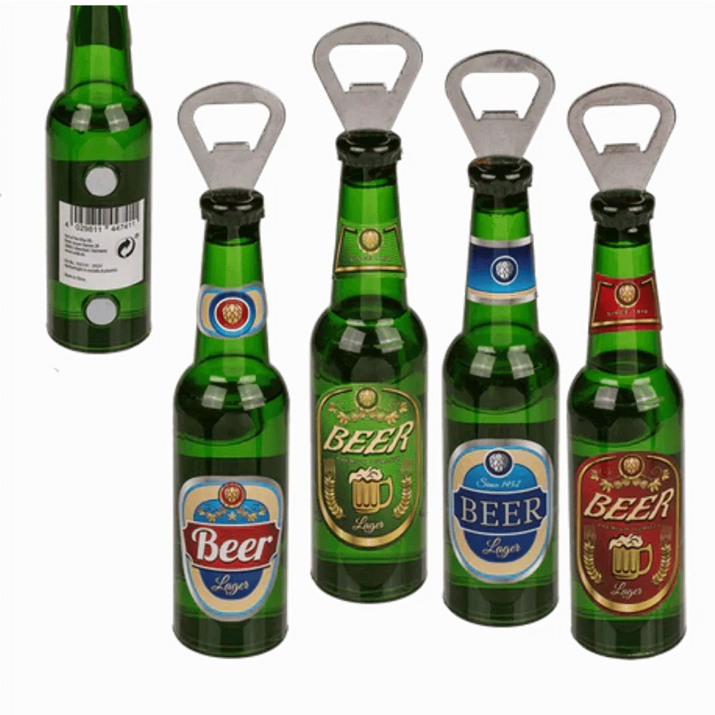 Detail van Flesopener 'Bierflesje' met Magneet - Cadeautip voor bierliefhebbers