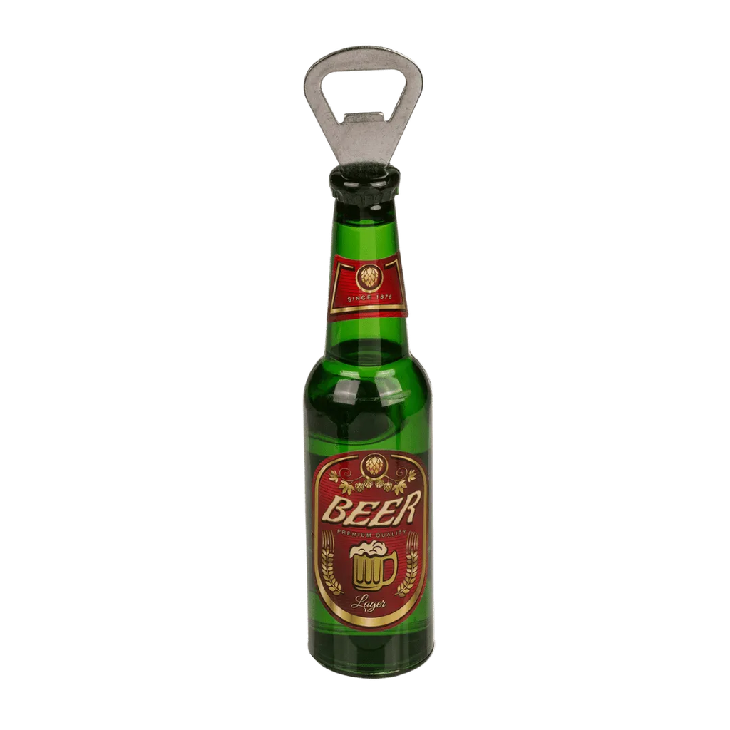 Detail van Flesopener 'Bierflesje' met Magneet - Cadeautip voor bierliefhebbers
