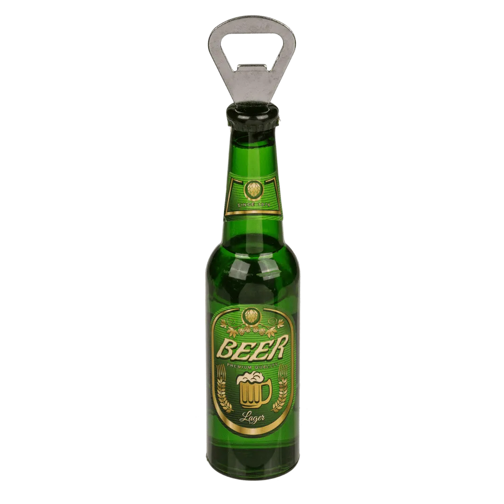 Detail van Flesopener 'Bierflesje' met Magneet - Cadeautip voor bierliefhebbers