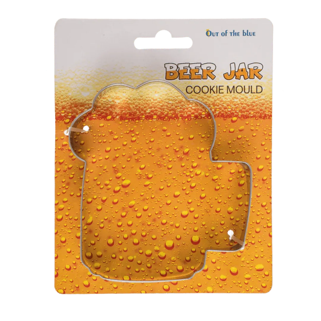 Detail van Koekjesvormen Bierpul & Wijnglas - Uitsteekvormpjes (2stuks) - Cadeautip voor bierliefhebbers