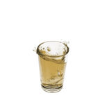 Detail van Shotglaasjes Serveerplank - Houten Lat met 6 Glaasjes - Cadeautip voor bierliefhebbers
