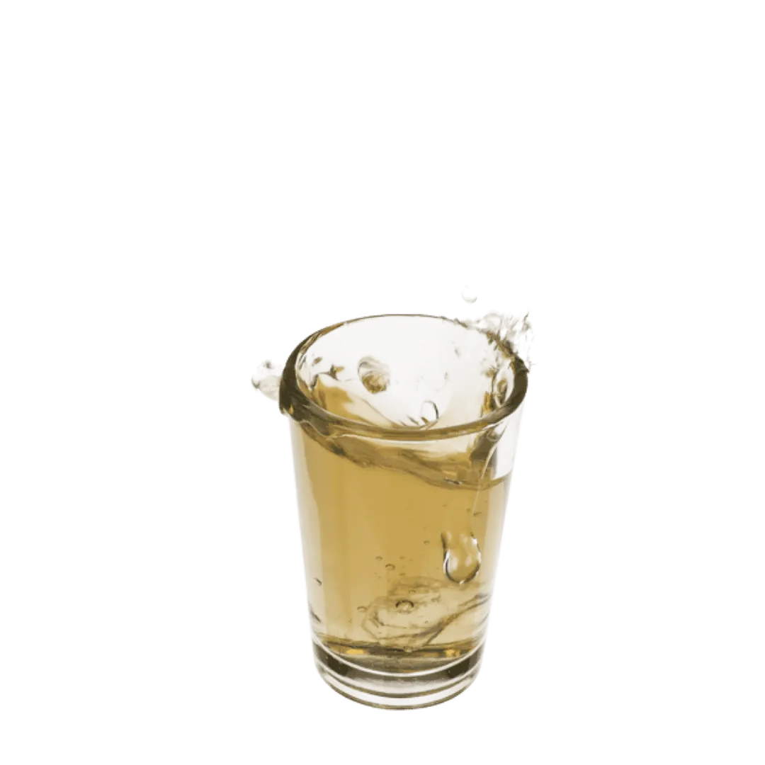 Detail van Shotglaasjes Serveerplank - Houten Lat met 6 Glaasjes - Cadeautip voor bierliefhebbers