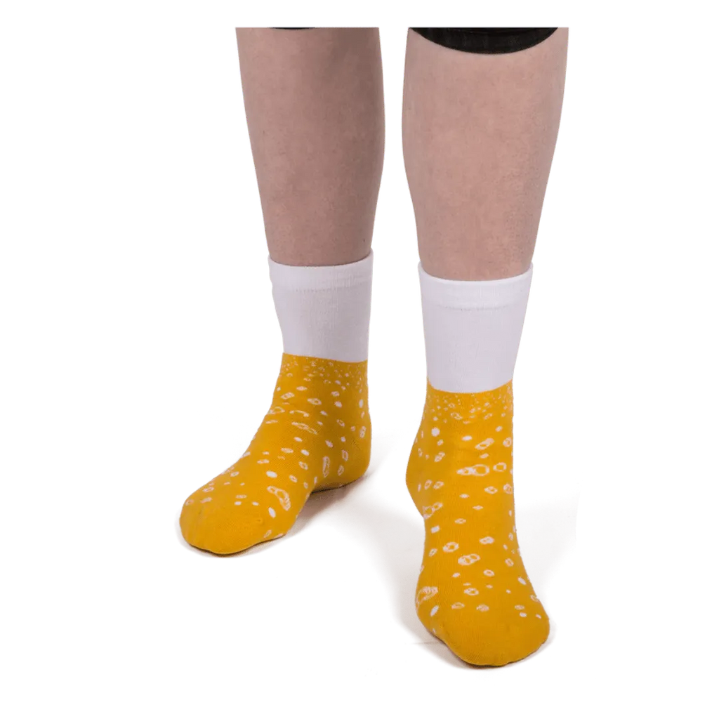 Detail van Bier Sokken - Grappige Sokken (One Size) - Cadeautip voor bierliefhebbers