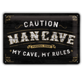 Mancave Wandbord 'Man Cave' - Vintage Look (20x30cm) - Het perfecte biercadeau voor de mancave