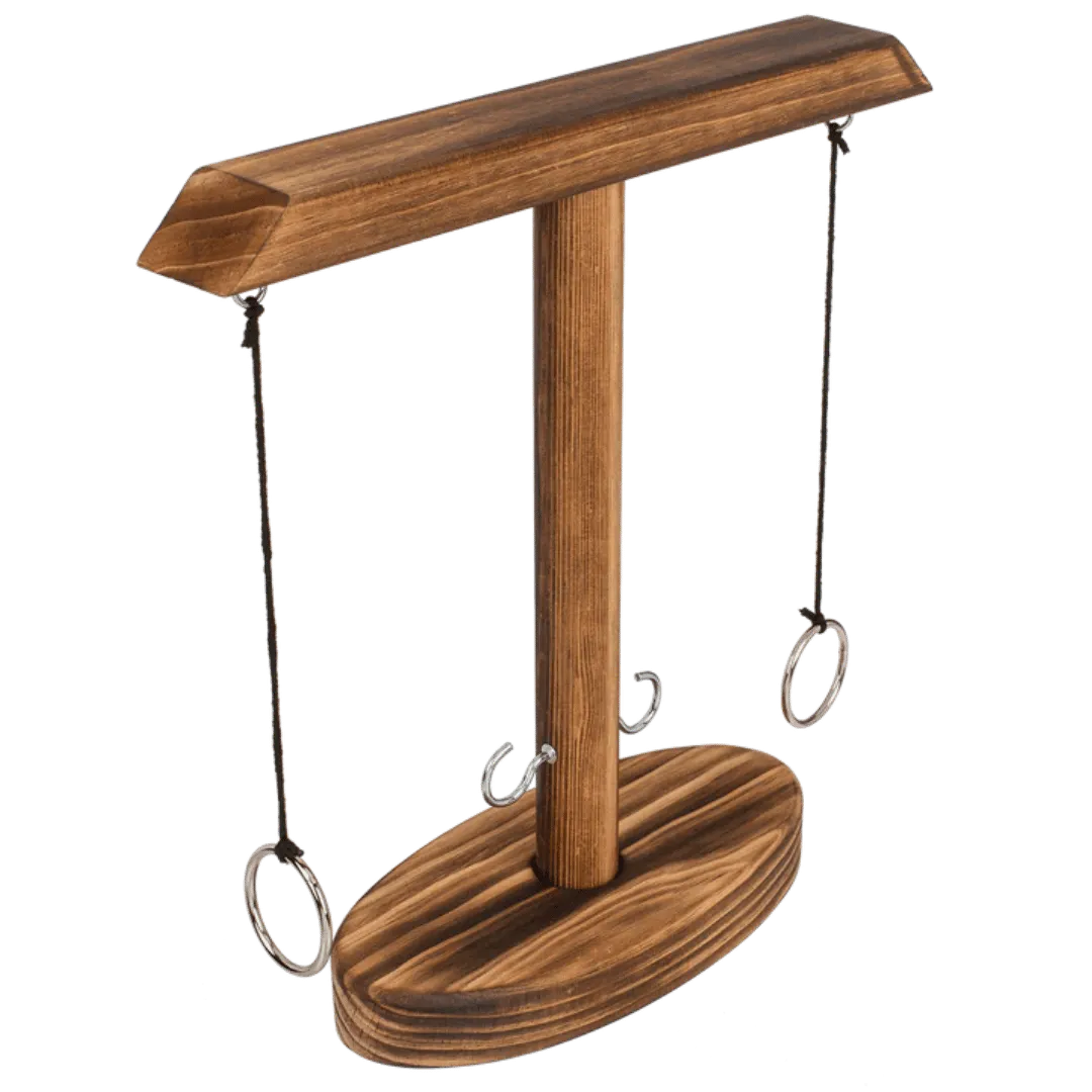 Detail van Houten Ring Toss Battle - Tafelmodel Drankspel - Cadeautip voor bierliefhebbers